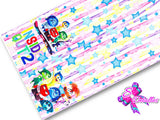 LBP07171 - Listón Estampado de 7,5 cm - Intensamente (Tira de 82 cm)