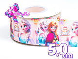 LBP06151 - Listón Estampado de 5,0 cm - Frozen (por metro)