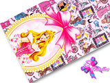 LBP07134 - Listón Estampado de 7,5 cm - Bella Durmiente (Tira de 91 cm)