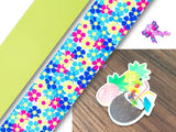 PXQ00547 - 1 Listón Estampado + 1 Listón Unicolor + 1 Resina para Moño