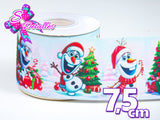 LBP27431 - Listón Estampado de 7,5 cm - Navidad (por metro)