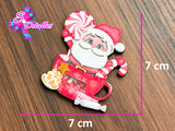 CMS40024 - Shaker de 7cm x 7cm - Navidad
