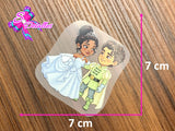 PDTF0084 - Planchable DTF de 7cm x 7cm - La princesa y el sapo