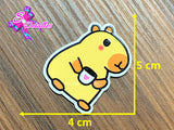CM00165 - Resina de 4cm x 5cm - Capibara