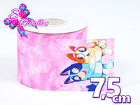 LBP07009 - Listón Impreso de 7,5 cm - Bluey (Tira de 81 cm)