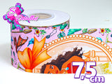 LBP07373 - Listón Estampado de 7,5 cm - Moana (por Tira)