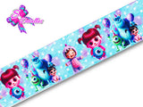 LBP06099 - Listón Estampado de 5,0 cm - Monster Inc (por metro)