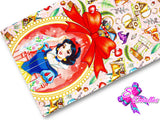 LBP07380 - Listón Estampado de 7,5 cm - Blancanieves (Tira de 89 cm)