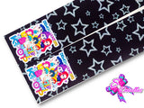 LBP07436 - Listón Estampado de 7,5 cm - Huntrix (por tira de 82 cm)