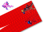 LBP07098 - Listón Estampado de 7,5 cm - Lady Bug (Tira de 81 cm)