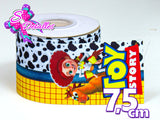 LBP07038 - Listón Estampado de 7,5 cm - Toy Story (Tira de 82 cm)