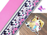 PXQ00564 - 1 Listón Estampado + 1 Listón Unicolor + 1 Resina para Moño