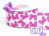 LBP06159 - Listón Estampado de 5,0 cm - Moños (por metro)
