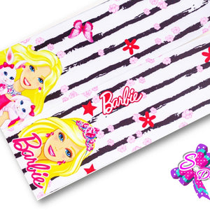 LBP07013 - Listón Estampado de 7,5 cm - Barbie (Tira de 81 cm)