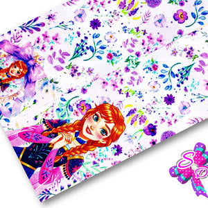 LBP07318 - Listón Estampado de 7,5 cm - Frozen (Tira de 83 cm)