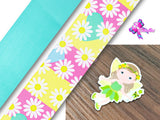 PXQ00566 - 1 Listón Estampado + 1 Listón Unicolor + 1 Resina para Moño