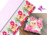 PAQ01166 - 1 Listón Estampado + 1 Listón Unicolor + 1 Shaker Grande para Moño