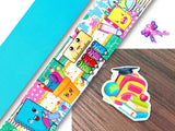 PXQ00367 - 1 Listón Estampado + 1 Listón Unicolor + 1 Resina para Moño