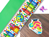 PXQ00368 - 1 Listón Estampado + 1 Listón Unicolor + 1 Resina para Moño