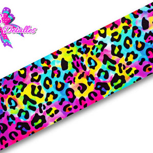 LBP07359 - Listón Estampado de 7,5 cm - Animal Print (por metro)