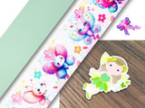 PXQ00569 - 1 Listón Estampado + 1 Listón Unicolor + 1 Resina para Moño