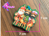 CMS40025 - Shaker de 7cm x 7cm - Navidad)