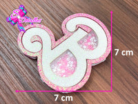 CMS10076 - Shaker de 7cm x 7cm - Barbie