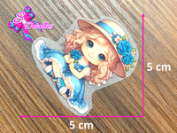 PDTF0008 - Planchable DTF de 5cm x 5cm - Muñeca Azul