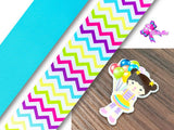 PXQ00570 - 1 Listón Estampado + 1 Listón Unicolor + 1 Resina para Moño