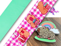 PAQ01170 - 1 Listón Estampado + 1 Listón Unicolor + 1 Shaker Grande para Moño
