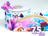 LBP07414 - Listón Estampado de 7,5 cm - Frozen (Tira de 83 cm)