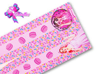 LBP07136 - Listón Impreso de 7,5 cm - Mis Pastelitos (Tira de 81 cm)