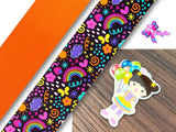 PXQ00574 - 1 Listón Estampado + 1 Listón Unicolor + 1 Resina para Moño