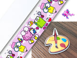 PXQ00375 - 1 Listón Estampado + 1 Listón Unicolor + 1 Resina para Moño