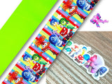 PXQ00176 - 1 Listón Estampado + 1 Listón Unicolor + 1 Resina para Moño