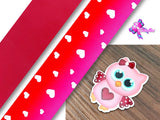 PXQ00578 - 1 Listón Estampado + 1 Listón Unicolor + 1 Resina para Moño