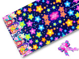 LBP07437 - Listón Estampado de 7,5 cm - Huntrix (por Tira de 89 cm)