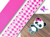 PXQ00580 - 1 Listón Estampado + 1 Listón Unicolor + 1 Resina para Moño