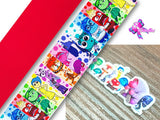 PXQ00180 - 1 Listón Estampado + 1 Listón Unicolor + 1 Resina para Moño