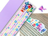 PXQ00181 - 1 Listón Estampado + 1 Listón Unicolor + 1 Resina para Moño