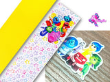 PXQ00188 - 1 Listón Estampado + 1 Listón Unicolor + 1 Resina para Moño