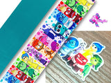 PXQ00189 - 1 Listón Estampado + 1 Listón Unicolor + 1 Resina para Moño