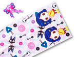 LBP07175 - Listón Estampado de 7,5 cm - Coraline (Tira de 81 cm)