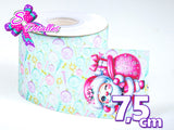 LBP27433 - Listón Estampado de 7,5 cm - Navidad (Tira)