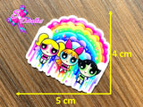 CM00044 - Resina de 5cm x 4cm - Chicas Super poderosas