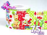 LBP27410 - Listón Impreso de 7,5 cm - Navidad (por metro)