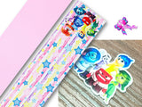 PXQ00190 - 1 Listón Estampado + 1 Listón Unicolor + 1 Resina para Moño
