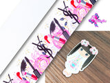 PXQ00591 - 1 Listón Estampado + 1 Listón Unicolor + 1 Resina para Moño