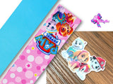 PXQ00193 - 1 Listón Estampado + 1 Listón Unicolor + 1 Resina para Moño