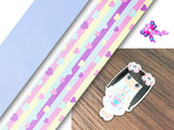 PXQ00594 - 1 Listón Estampado + 1 Listón Unicolor + 1 Resina para Moño